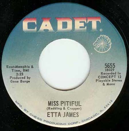 James, Etta - Miss Pitiful / Bobby Is His Name Record