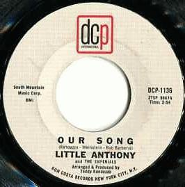Little Anthony & The Imperials - Our Song / Take Me Back