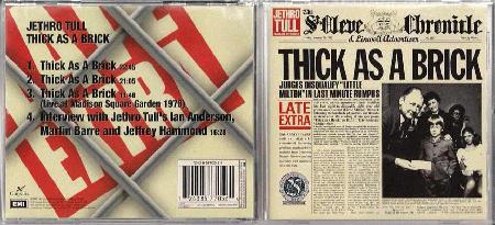 Jethro Tull - Thick As A Brick Record