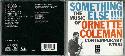 Coleman,Ornette Something+Else CD